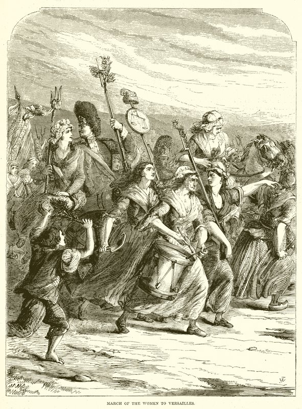 Marche des femmes à Versailles - English School