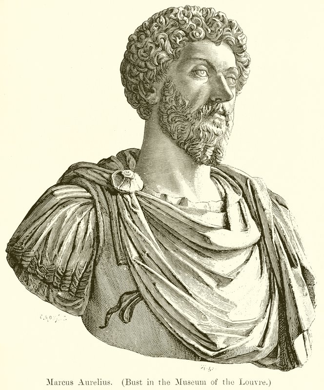 Marc Aurèle (Buste au Musée du Louvre) - English School