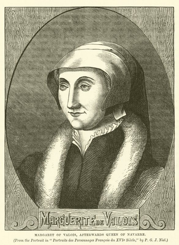 Marguerite de Valois, reine de Navarre (gravure) - English School