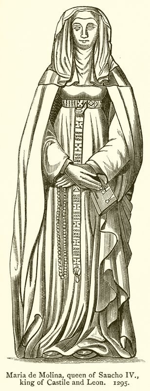 Maria de Molina, reine de Sancho IV, roi de Castille et León. 1295 - English School