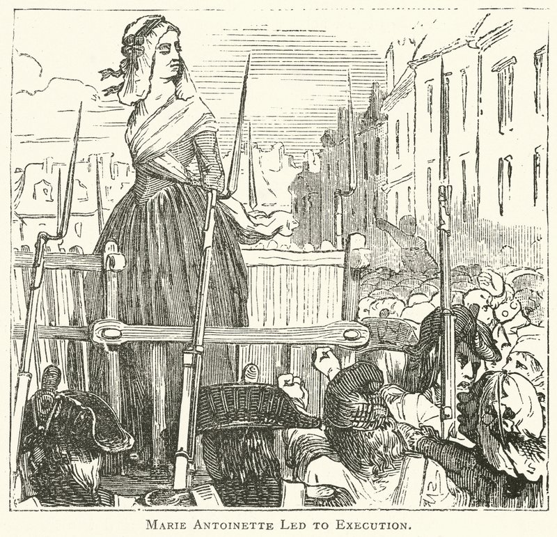 Marie-Antoinette conduite à l