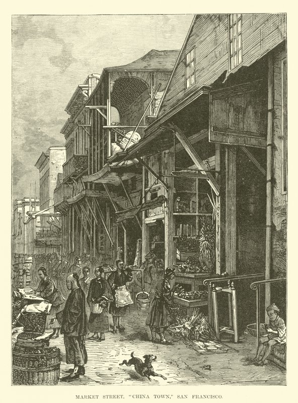 Rue du marché, Chinatown, San Francisco - English School