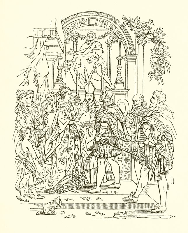 Mariage de Henri IV et Marie de Médicis - English School
