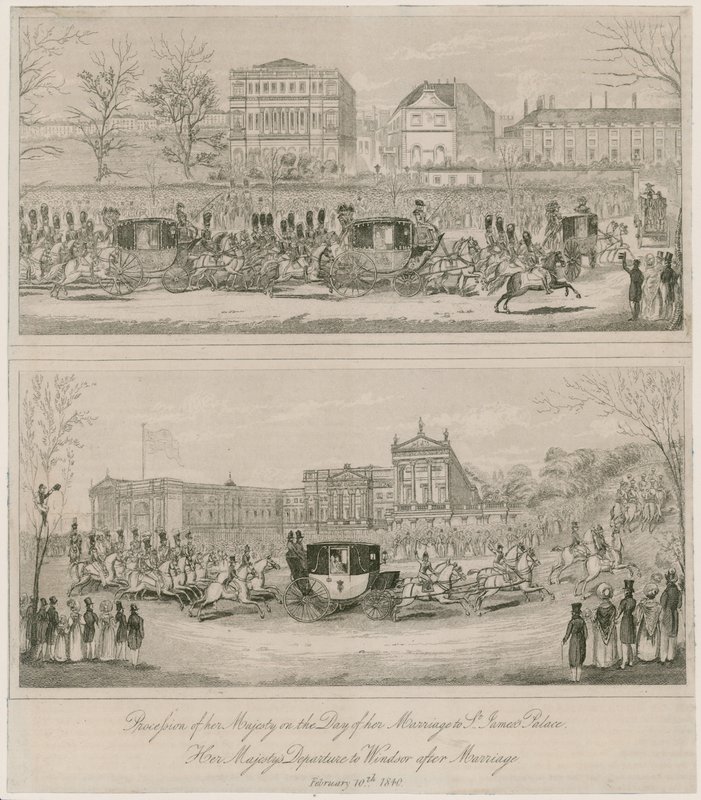 Mariage de la reine Victoria et du prince Albert, 10 février 1840 - English School