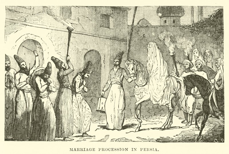 Procession de mariage en Perse - English School