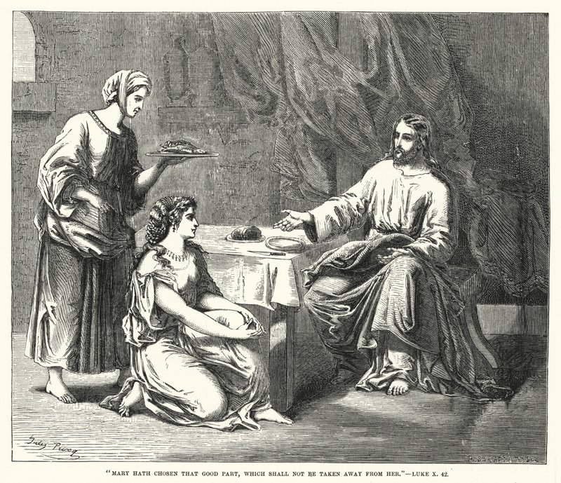 Marie a choisi la bonne part, qui ne lui sera pas ôtée, Luc X, 42 - English School