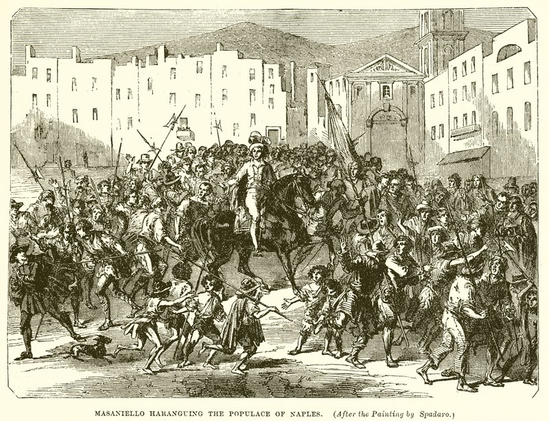 Masaniello haranguant la populace de Naples - English School