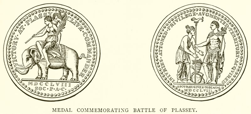 Médaille commémorant la bataille de Plassey - English School