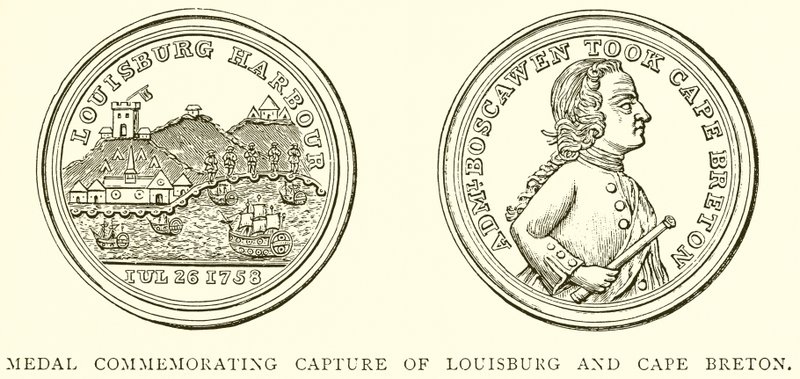 Médaille commémorant la capture de Louisbourg et du Cap-Breton - English School