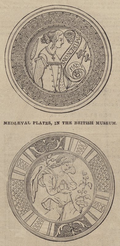 Plaques médiévales, au British Museum - English School