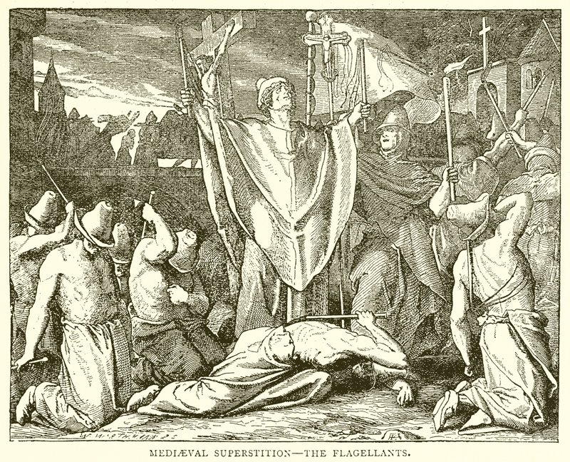 Superstition médiévale : les flagellants - English School