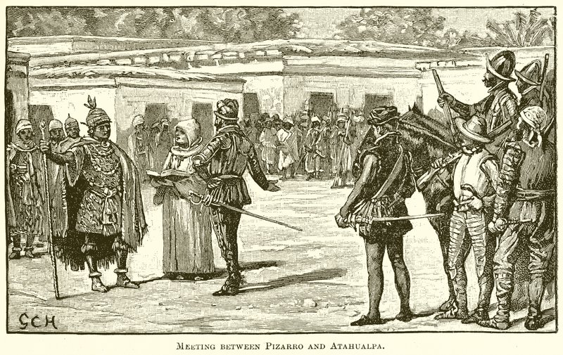 Rencontre entre Pizarro et Atahualpa - English School