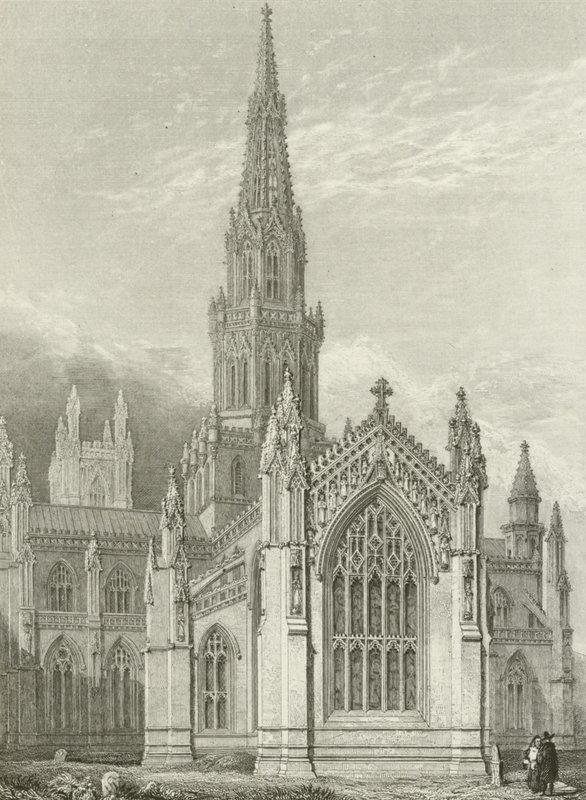 Abbaye de Melrose, restaurée - English School