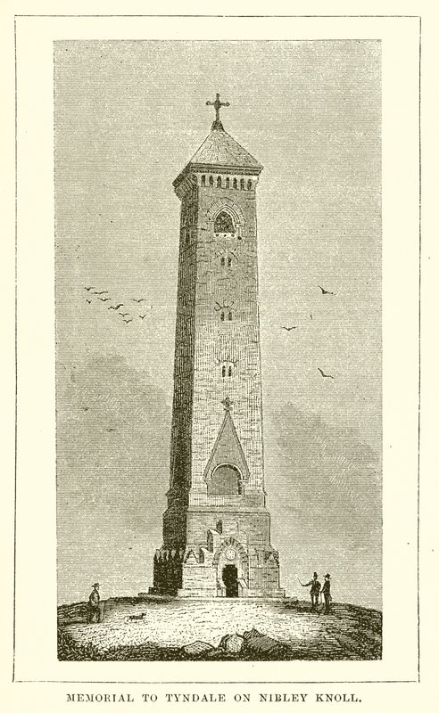 Mémorial à Tyndale sur Nibley Knoll - English School