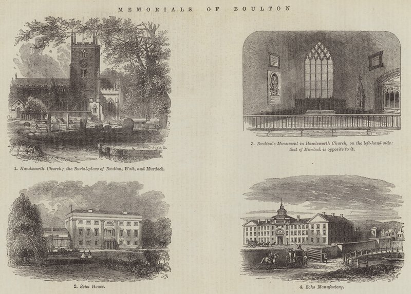 Mémoriaux de Boulton (gravure) - English School