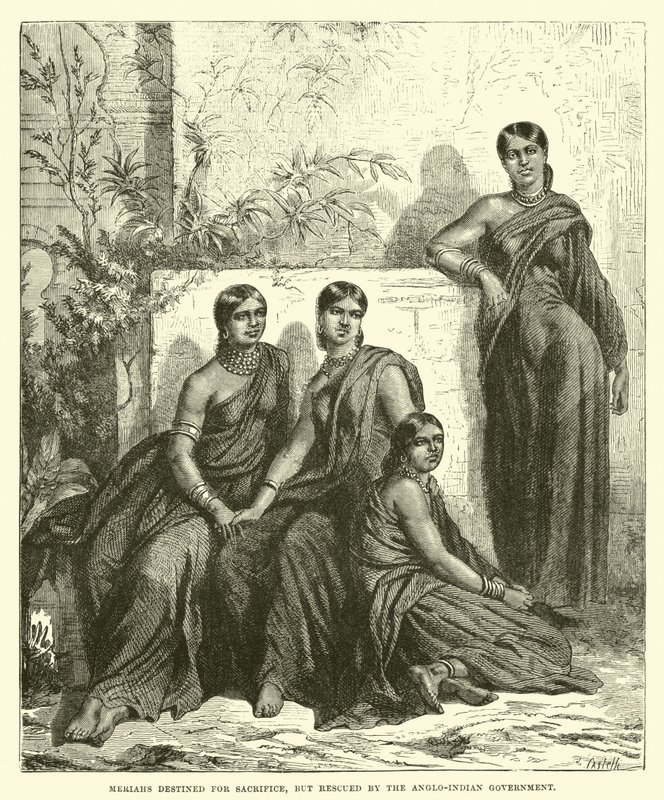 Meriahs destinés au sacrifice, mais sauvés par le gouvernement anglo-indien - English School