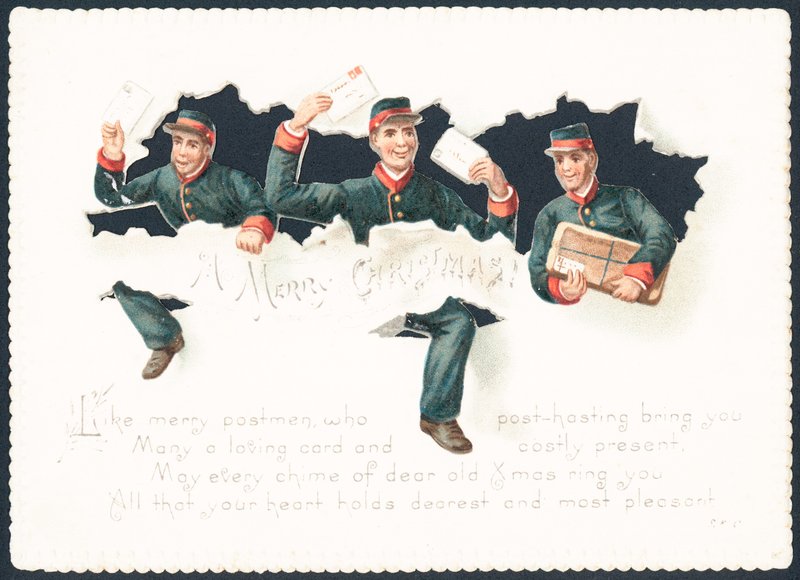 Facteurs joyeux, Carte de Noël - English School