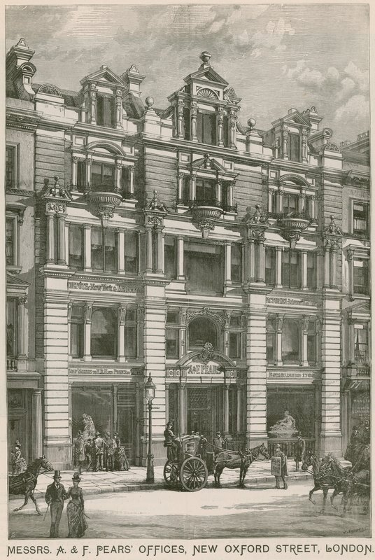 Bureaux de Messrs A & F Pears, New Oxford Street, Londres - English School