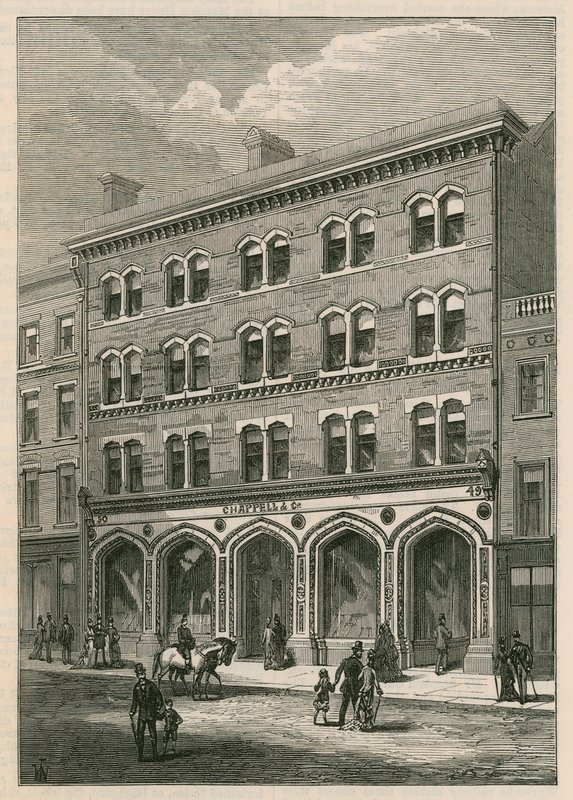 Locaux de Messieurs Chappell & Co., New Bond Street, Londres - English School