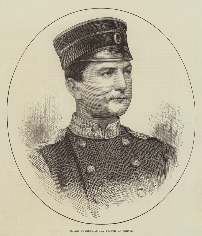 Milan Obrenovics IV, Prince de Serbie - English School