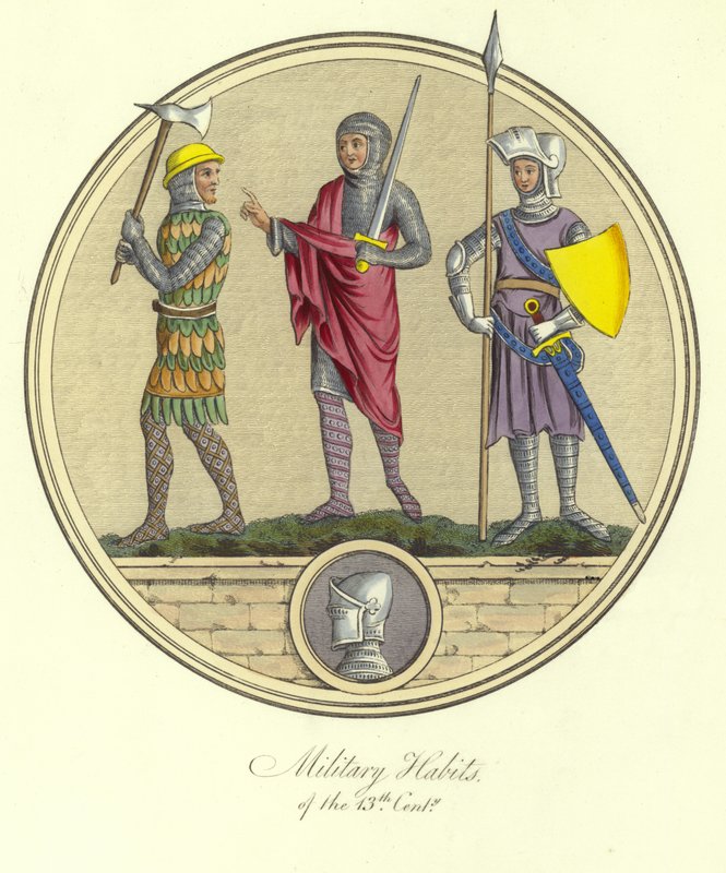 Habits militaires du 13ème siècle - English School
