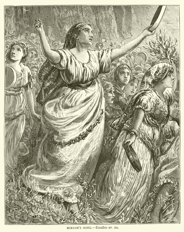 Chant de Miriam, Exode, xv, 20 - English School