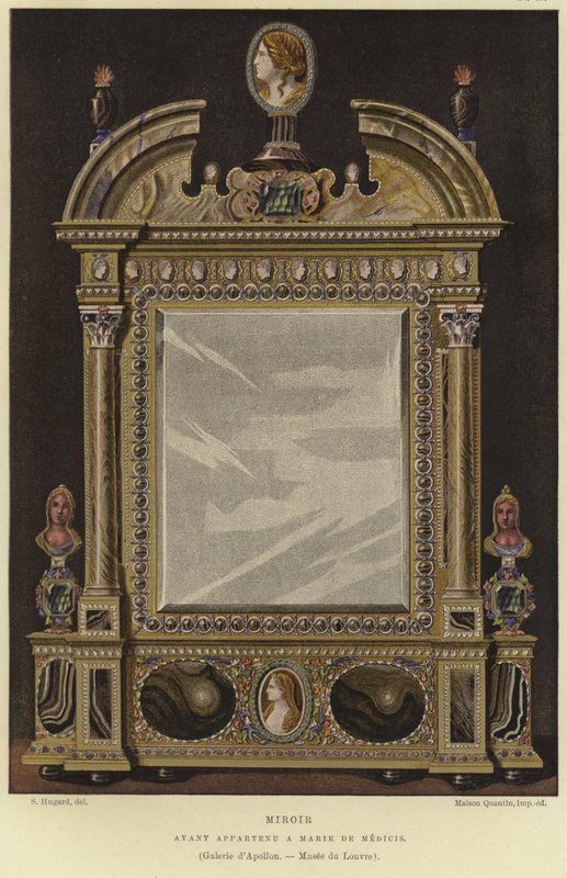 Miroir ayant appartenu à Marie de Médicis, reine de France - English School