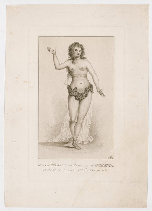 Mlle Chudleigh, dans le rôle d