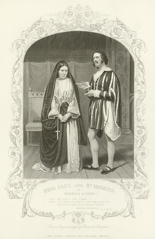 Mlle Glyn et M. Hoskins en Isabella et Lucio, Mesure pour mesure - English School
