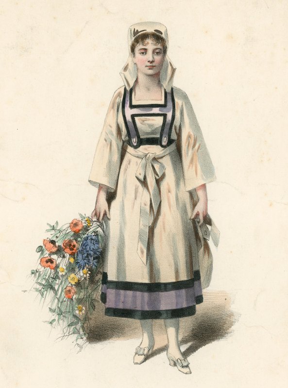 Mme Judic dans le rôle de Margotte dans La Branche Cassée - English School