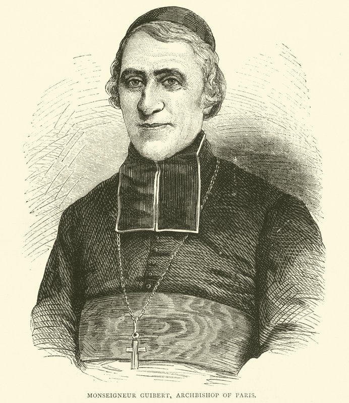 Monseigneur Guibert, archevêque de Paris, mai 1871 - English School