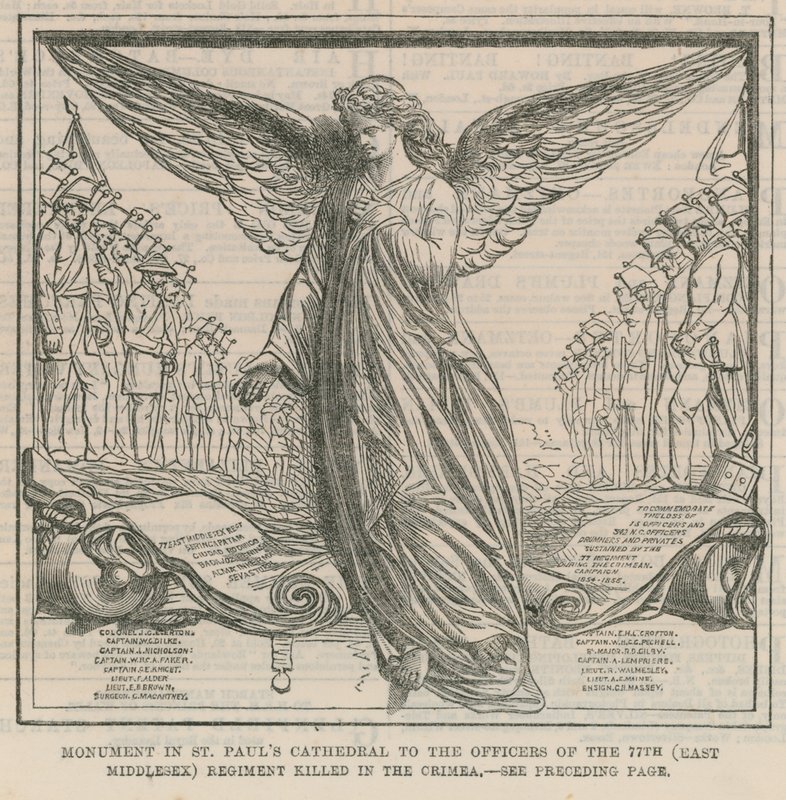 Monument dans la cathédrale Saint-Paul - English School
