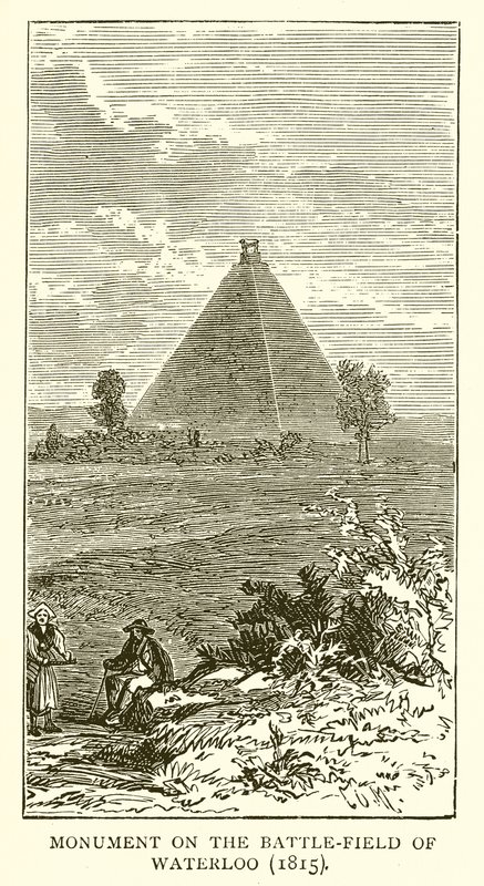 Monument sur le champ de bataille de Waterloo (1815) - English School