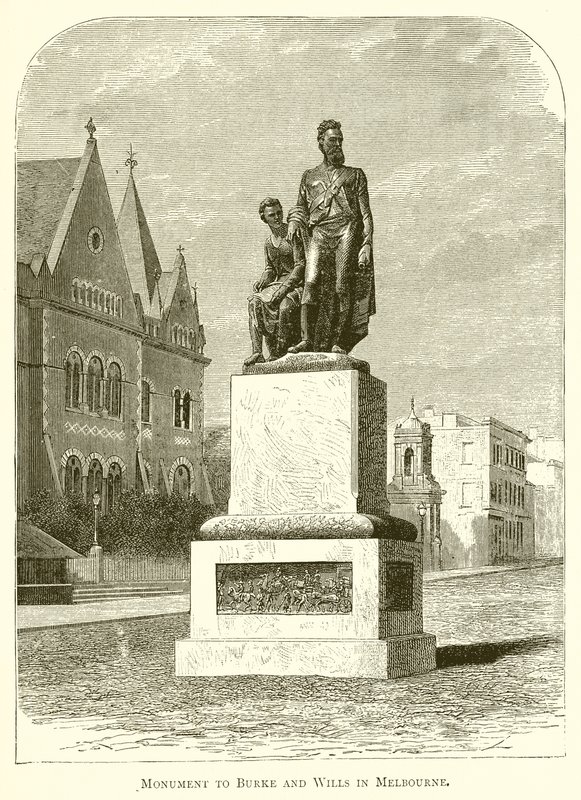Monument à Burke et Wills à Melbourne - English School