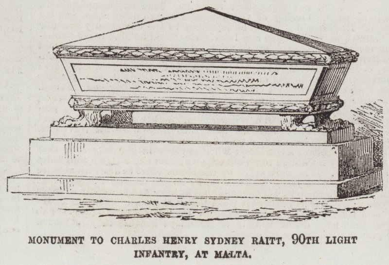 Monument à Charles Henry Sydney Raitt, 90e Infanterie Légère, à Malte - English School