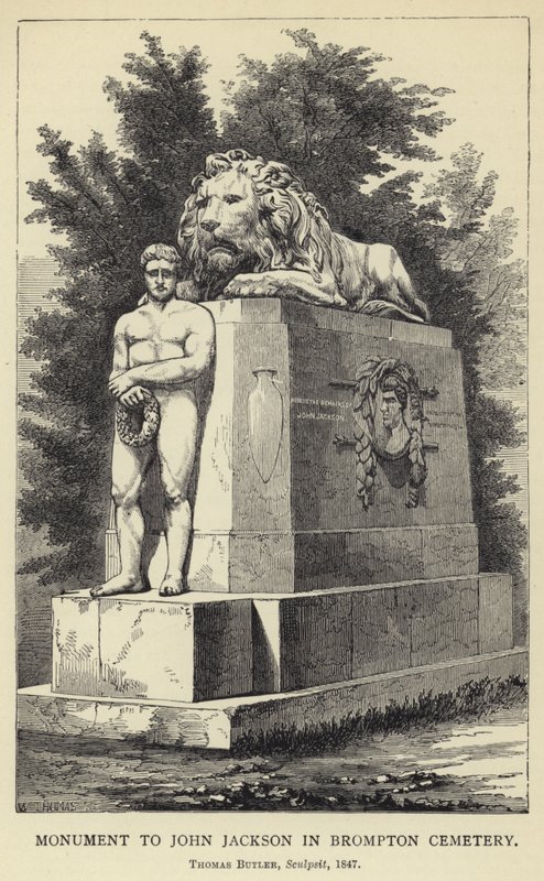 Monument à John Jackson au cimetière de Brompton, Thomas Butler, Sculpsit, 1847 - English School