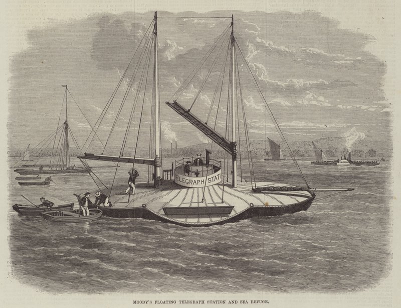 Station télégraphique flottante et refuge en mer de Moody - English School