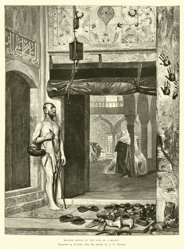 Santon maure à la porte d