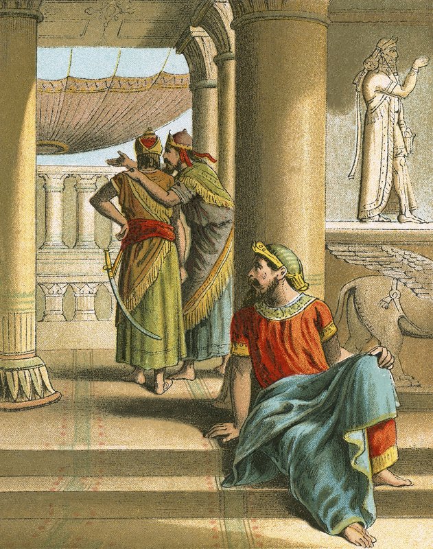 Mardochée découvre la trahison de Bigthan et Teresh - English School