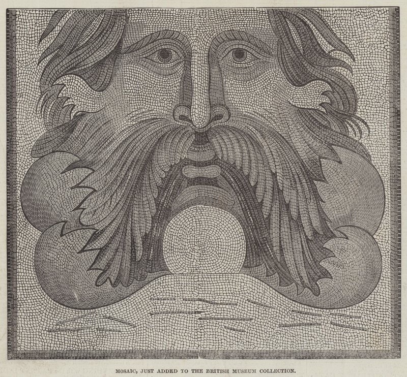 Mosaïque, récemment ajoutée à la collection du British Museum (gravure) - English School