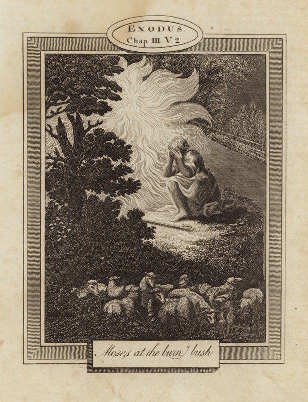 Moïse au buisson ardent - English School