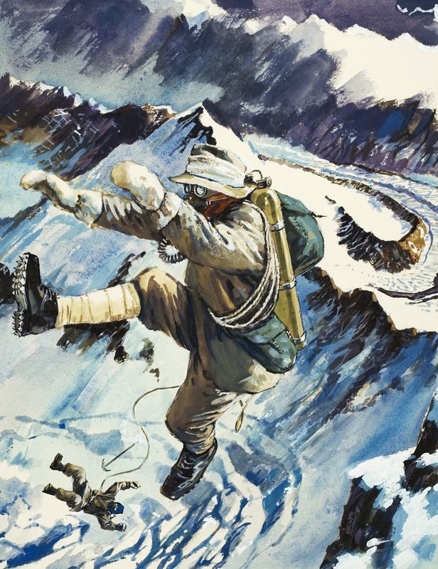 Alpinistes tombant à leur mort - English School