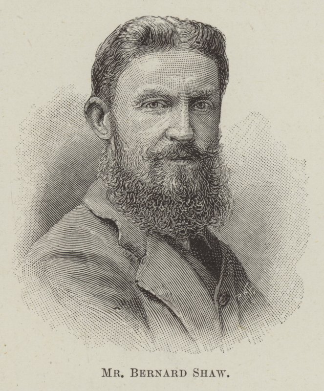 M. Bernard Shaw (gravure) - English School