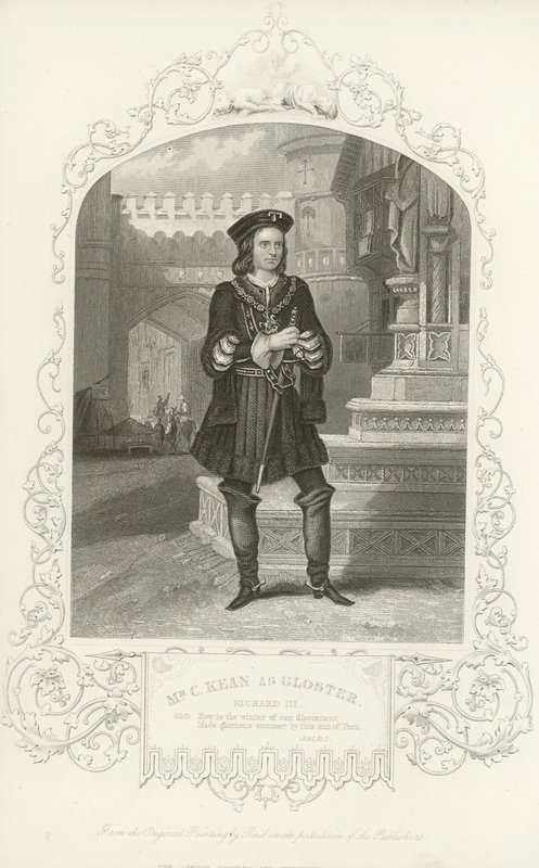 M. C Kean comme Gloster, Richard III, Acte I, scène I - English School