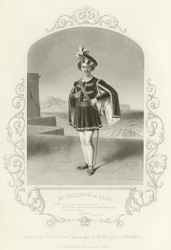 M. Couldock comme Iago, Othello, Acte II, scène I - English School