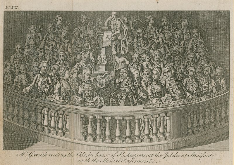 M. David Garrick récitant l