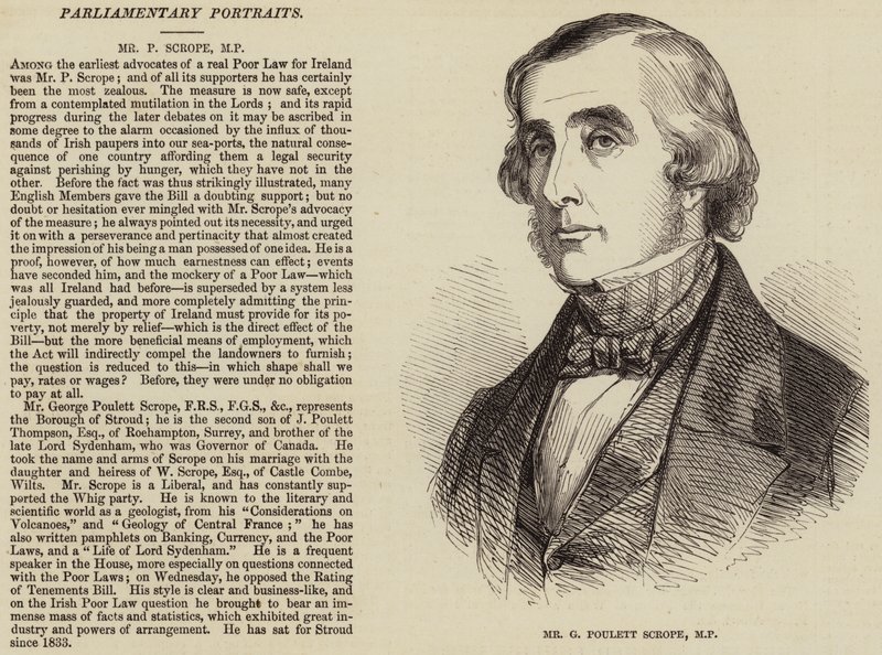 M. G Poulett Scrope, MP - English School
