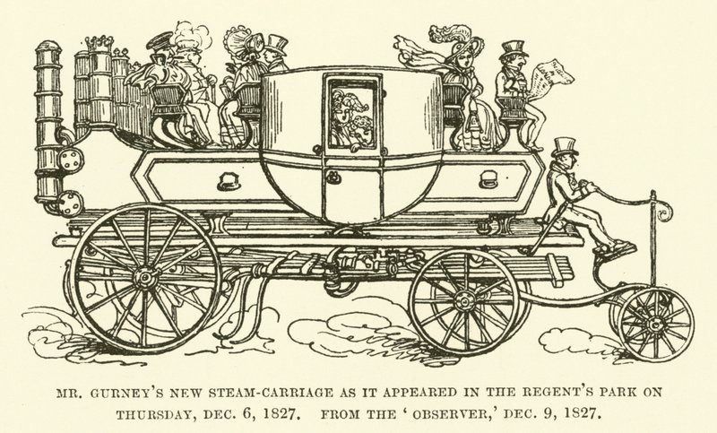 La nouvelle voiture à vapeur de M. Gurney telle qu