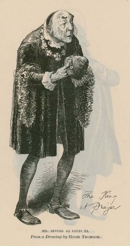M. Henry Irving, acteur, en Louis XI - English School
