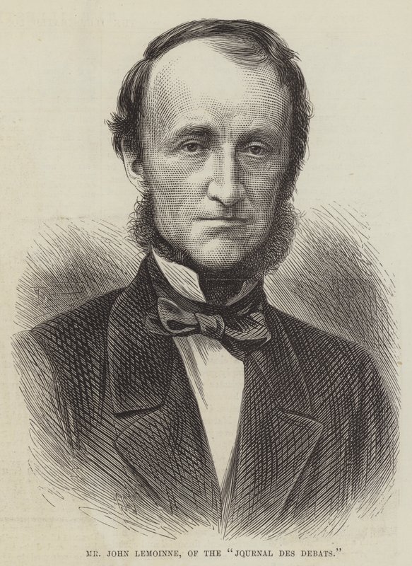 M. John Lemoinne, du "Journal des Débats" (gravure) - English School